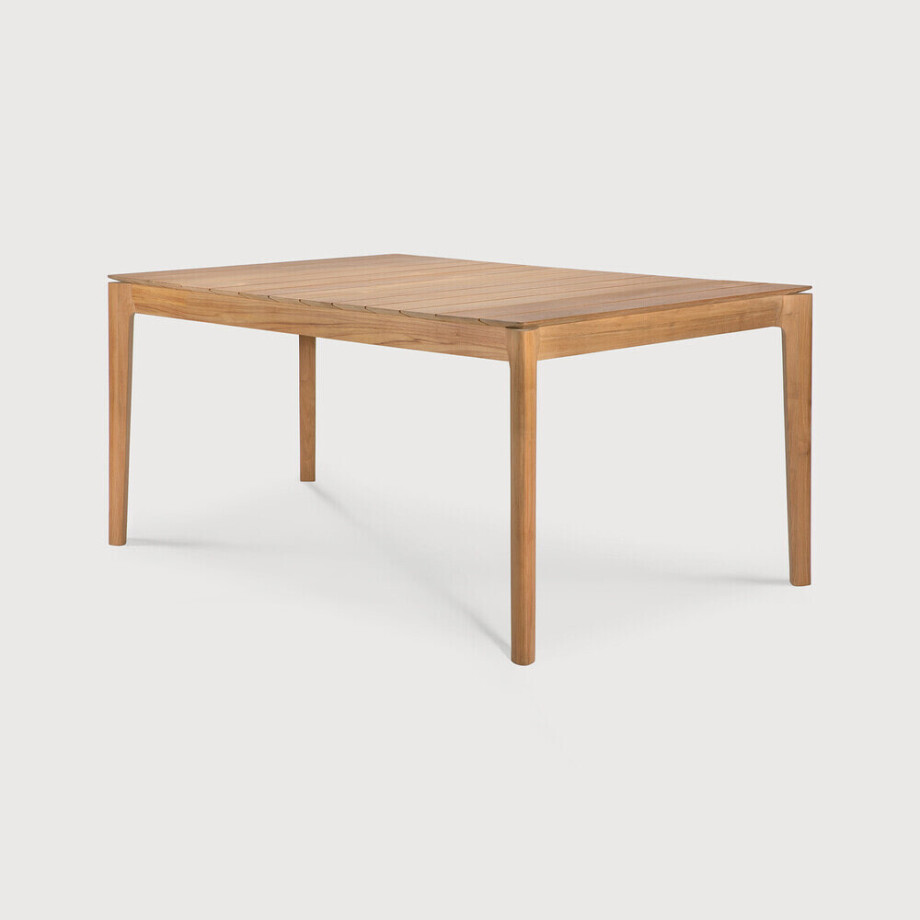 Ethnicraft Tuintafel 'Bok' Teakhout, 162 x 80cm, kleur Naturel afbeelding 