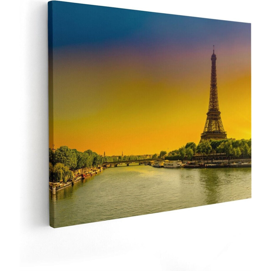 Artaza Canvas Schilderij Eiffeltoren In Parijs Tijdens Zonsopgang - 50x40 - Foto Op Canvas - Canvas Print Artaza Canvas Schilderij Eiffeltoren In Parijs Tijdens Zonsopgang - 50x40 - Foto Op Canvas - Canvas Print afbeelding 1