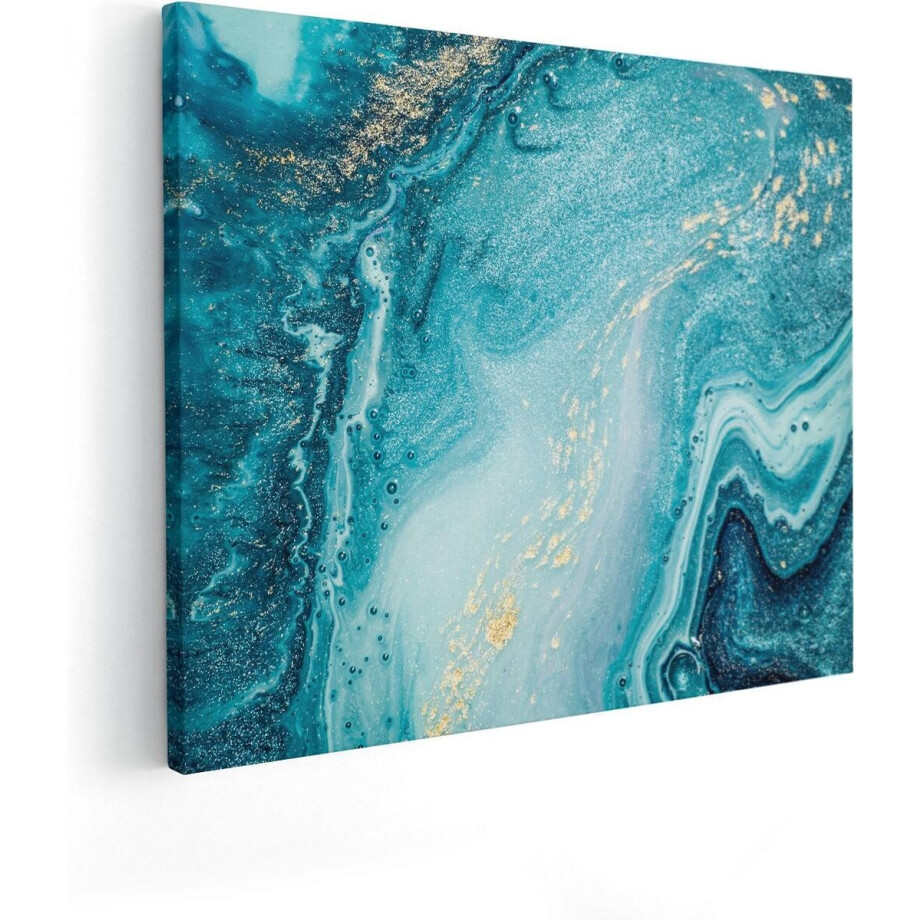 Artaza Canvas Schilderij Abstracte Kunst Blauwe Oceaan - 50x40 - Foto Op Canvas - Canvas Print Artaza Canvas Schilderij Abstracte Kunst Blauwe Oceaan - 50x40 - Foto Op Canvas - Canvas Print afbeelding 1