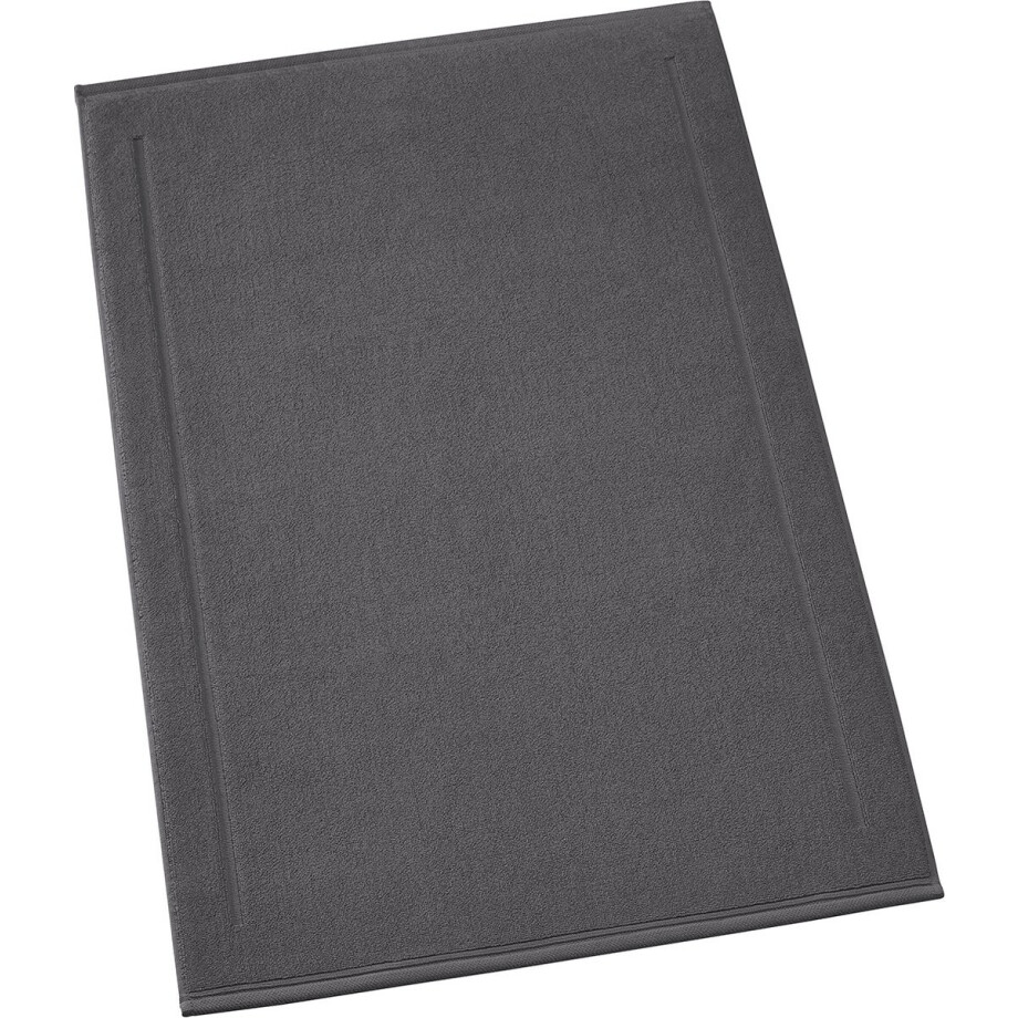 De Witte Lietaer Badmat Contessa, Dark Grey - 70 x 120 cm - Katoen De Witte Lietaer Badmat Contessa, Dark Grey - 70 x 120 cm - Katoen afbeelding 1