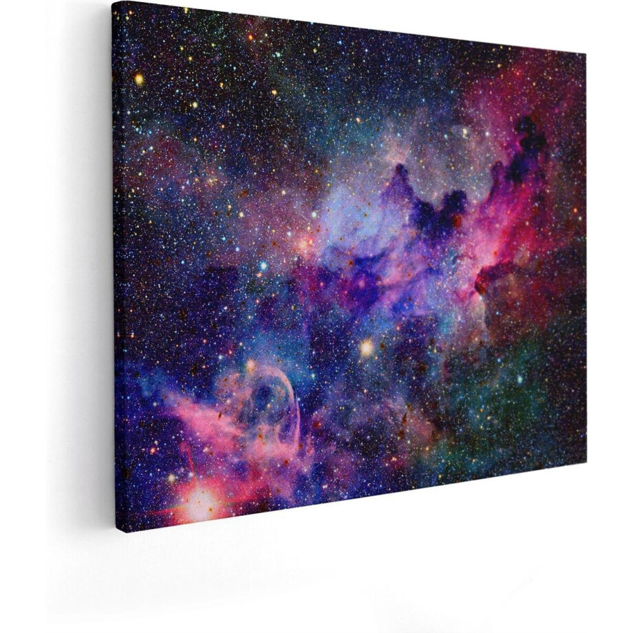 Artaza Canvas Schilderij Sterrenstelsel in de Ruimte  - 100x80 - Groot - Foto Op Canvas - Canvas Print afbeelding 1