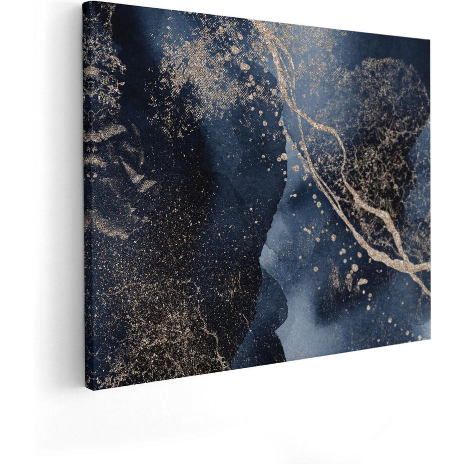 Artaza Canvas Schilderij Abstracte Kunst - Zwarte Marmer met Gloed - 100x80 - Groot - Foto Op Canvas - Canvas Print Artaza Canvas Schilderij Abstracte Kunst - Zwarte Marmer met Gloed - 100x80 - Groot - Foto Op Canvas - Canvas Print afbeelding 1