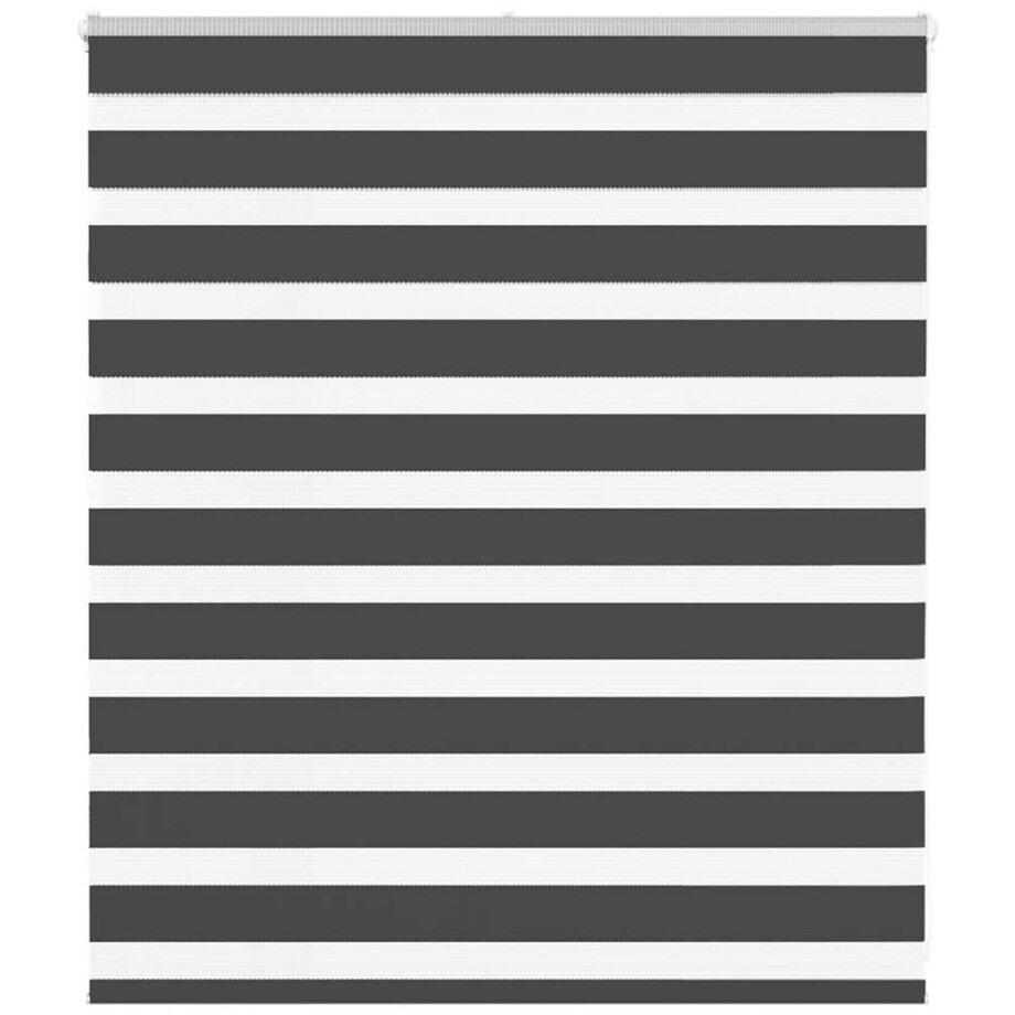 vidaXL - Zebra - rolgordijn - 130x100 - cm - stofbreedte - 125,9 - cm - zwart afbeelding 1