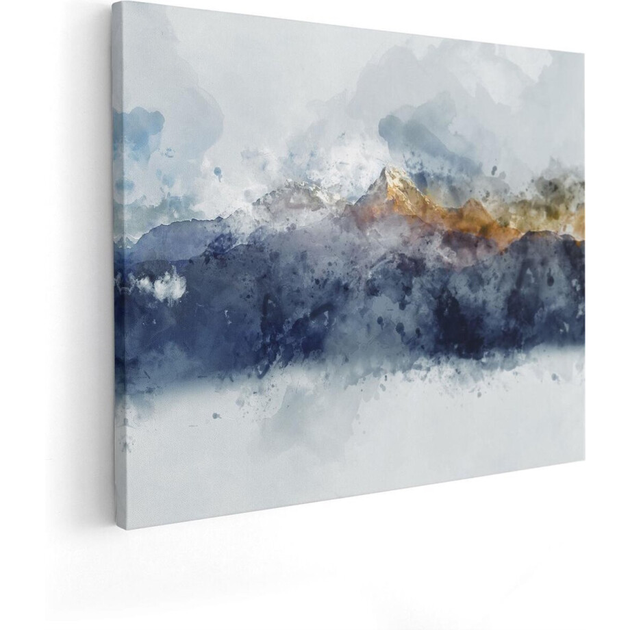 Artaza Canvas Schilderij Abstracte Kunst van Bergen - 50x40 - Foto Op Canvas - Canvas Print Artaza Canvas Schilderij Abstracte Kunst van Bergen - 50x40 - Foto Op Canvas - Canvas Print afbeelding 1