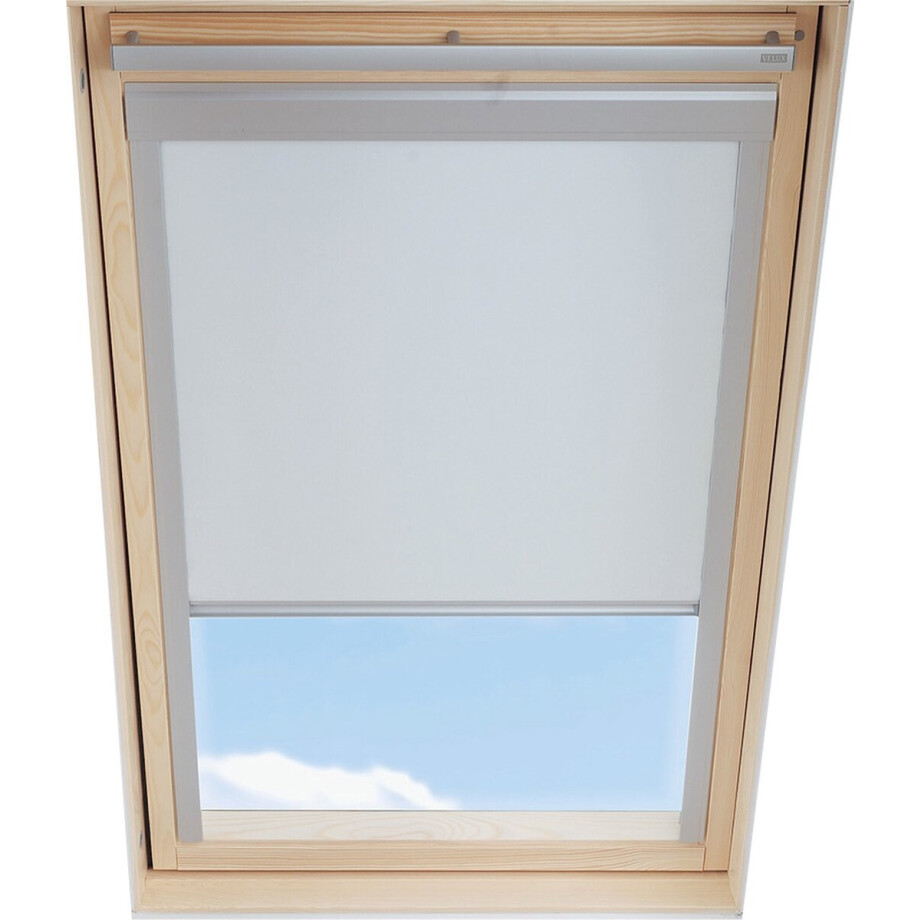 LuXtra Verduisterend Rolgordijn passend op VELUX Dakramen S06, 606, 4, Wit afbeelding 1
