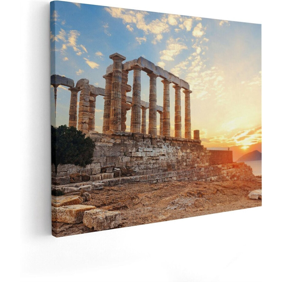 Artaza Canvas Schilderij Tempel van Poseidon in Athene, Griekenland - 50x40 - Foto Op Canvas - Canvas Print Artaza Canvas Schilderij Tempel van Poseidon in Athene, Griekenland - 50x40 - Foto Op Canvas - Canvas Print afbeelding 1