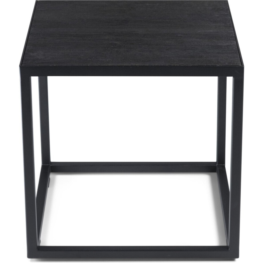 Spinder Design Bijzettafel Daniël - Zwart - 40 x 40 - Staal afbeelding 1