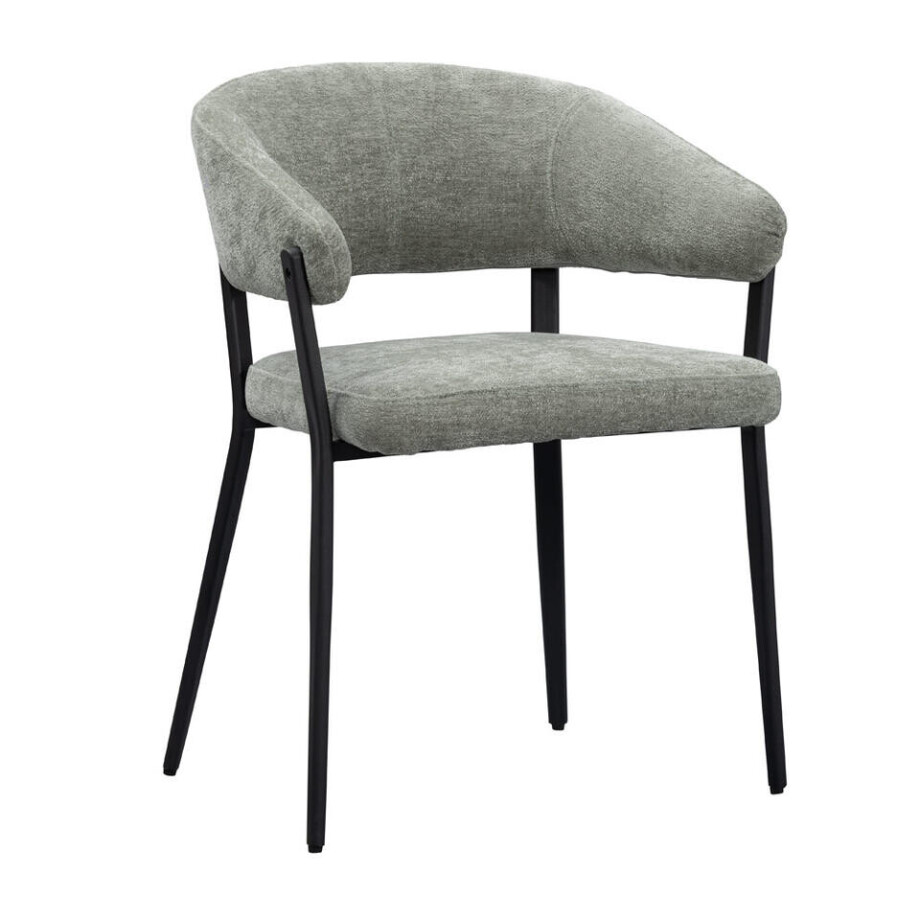 2e Halve Prijs Leen Bakker - Eetkamerstoel Liv - - Stof - Groen - 58x59x77 Cm 2e Halve Prijs Leen Bakker - Eetkamerstoel Liv - - Stof - Groen - 58x59x77 Cm afbeelding 1