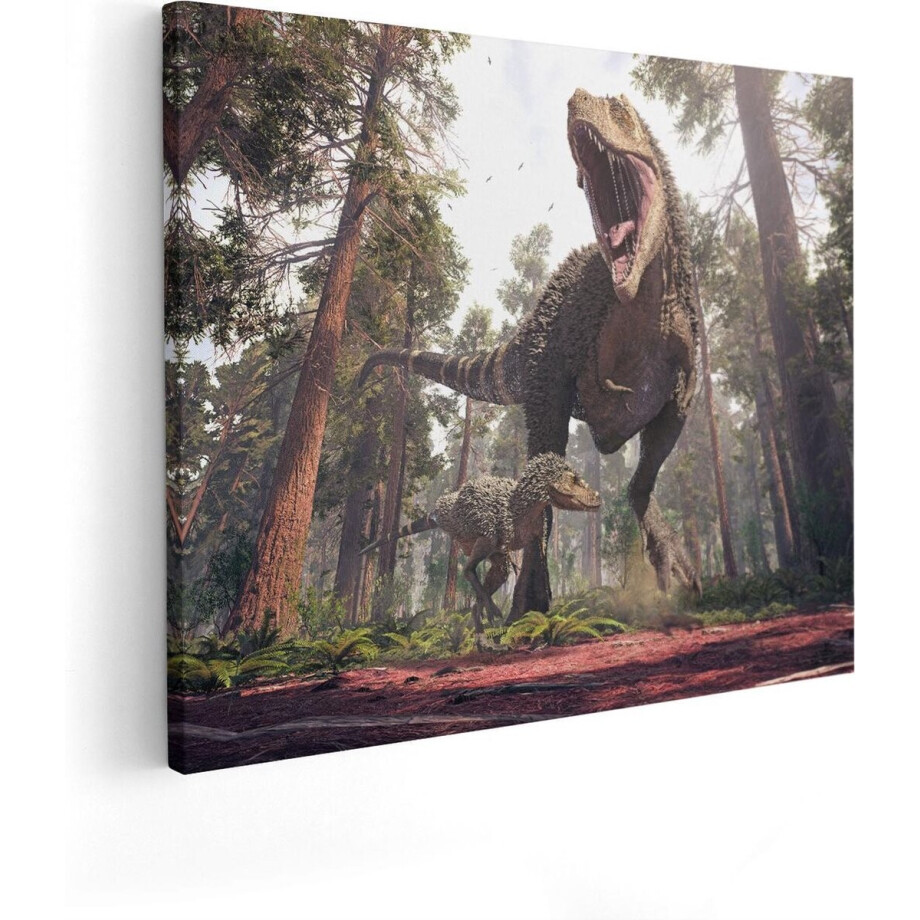Artaza Canvas Schilderij Tyrannosaurus Rex Dinosaurus - T-Rex - 50x40 - Foto Op Canvas - Canvas Print afbeelding 1