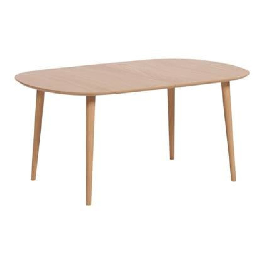 Kave Home Oqui Eettafel Uitschuifbaar - 160/260 x 100 cm - Bruin afbeelding 1