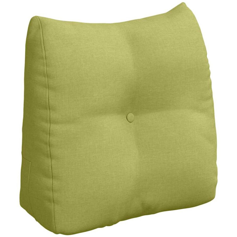 vidaXL - Rugkussen - Lichtgroen - 45 - x - 24 - x - 50 - cm - Stof vidaXL - Rugkussen - Lichtgroen - 45 - x - 24 - x - 50 - cm - Stof afbeelding 1
