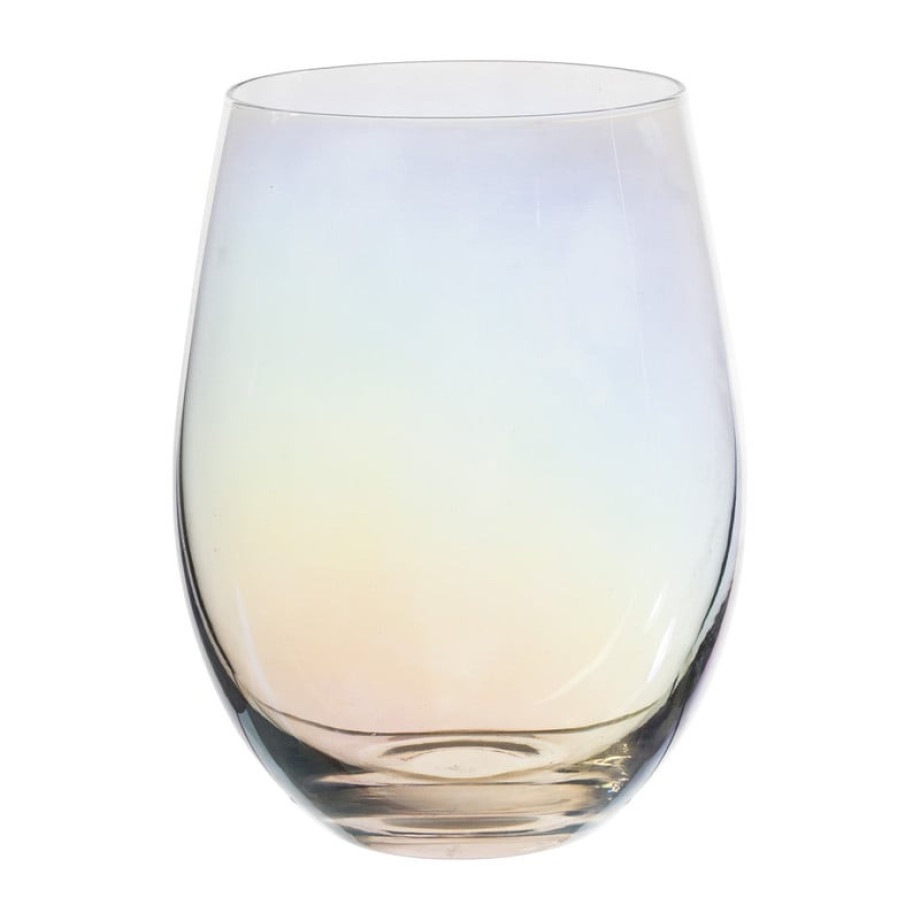 Waterglas regenboog - glas - 450 ml afbeelding 1