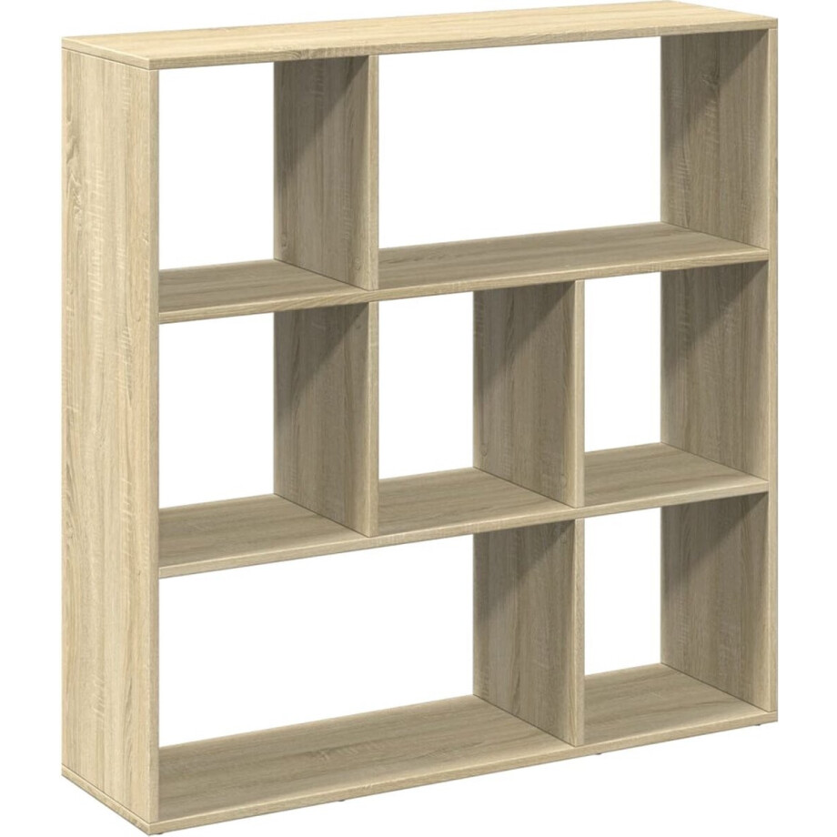 vidaXL - Kamerscherm - / - boekenkast - 102x29x103,5 - cm - hout - sonoma - eikenkleur afbeelding 1