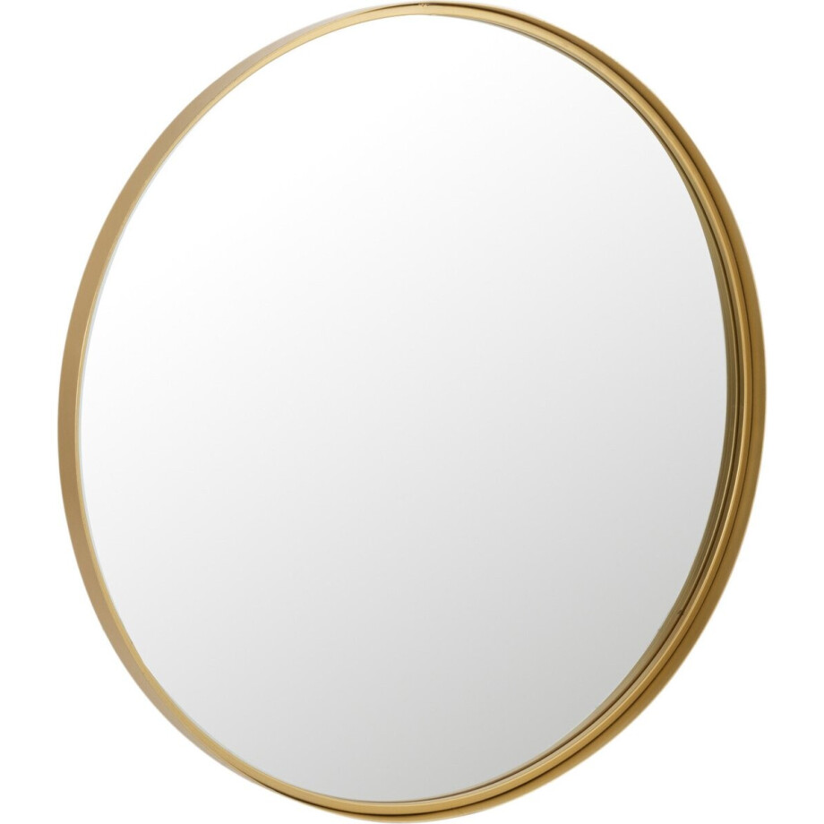 J-Line spiegel Rond Hoge Rand - metaal/glas - goud - medium - Ø 80 cm J-Line spiegel Rond Hoge Rand - metaal/glas - goud - medium - Ø 80 cm afbeelding 1