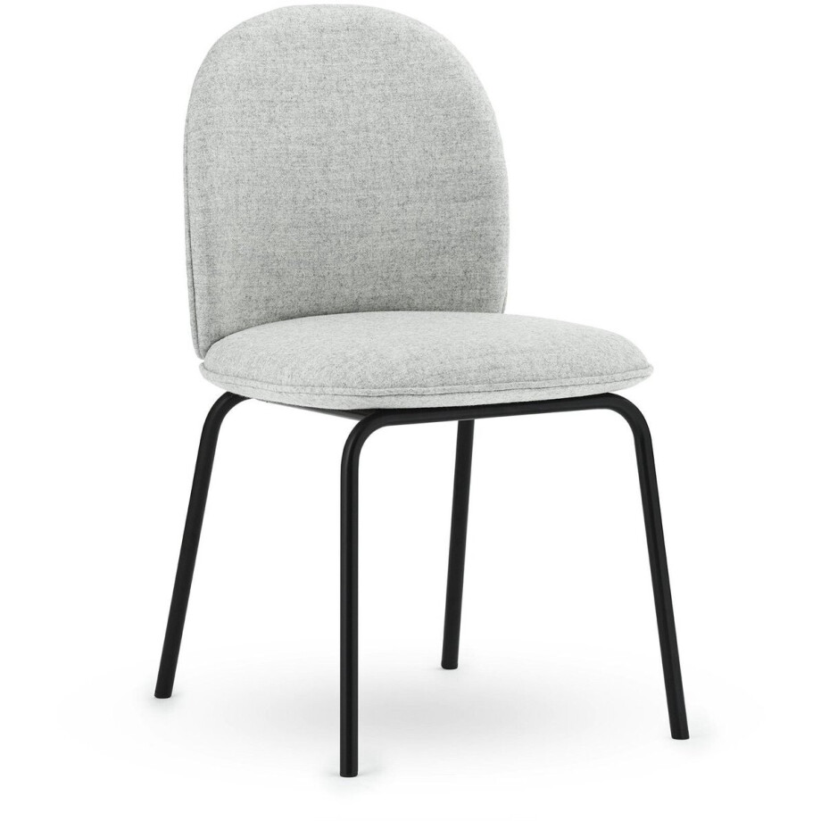 Normann Copenhagen Ace Stoel Zwart Gepoedercoat Onderstel Synergy afbeelding 1