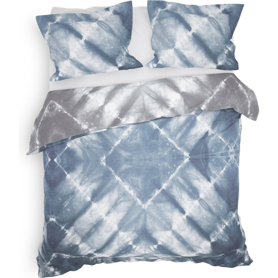 Heckett & Lane Ellinas Dekbedovertrek - Lits-jumeaux - 260x200/220 cm - Blue afbeelding 1