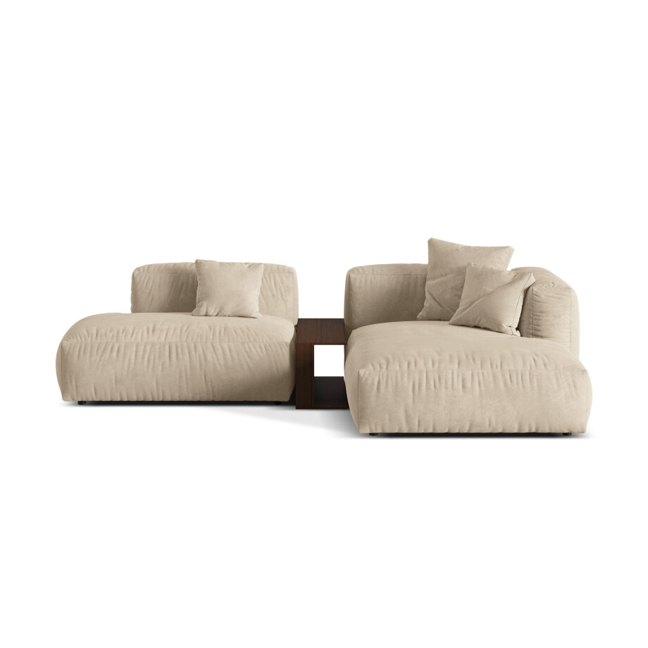 Hoekbank Martina rechts velvet | Micadoni Hoekbank Martina rechts velvet | Micadoni afbeelding 1