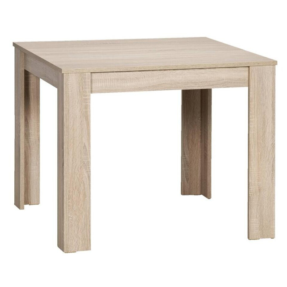 Leen Bakker - Eetkamertafel Sepp - Eikenkleur - 75x80x80 Cm - Spaanplaat - Bruin Leen Bakker - Eetkamertafel Sepp - Eikenkleur - 75x80x80 Cm - Spaanplaat - Bruin afbeelding 1