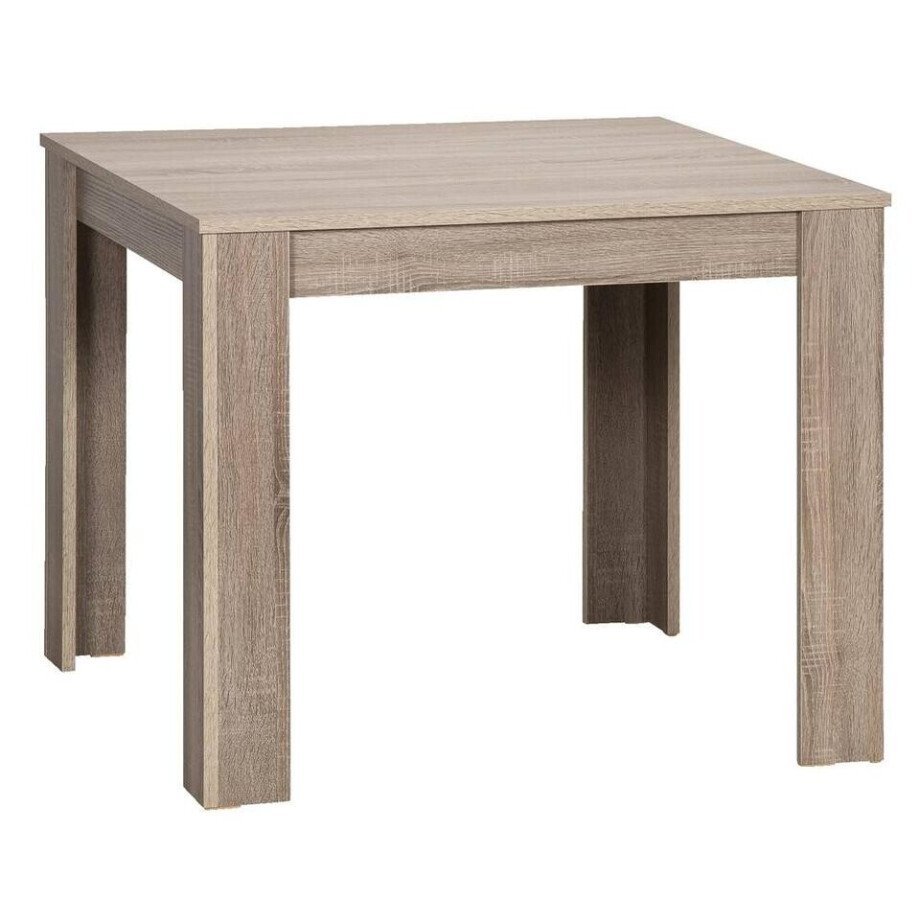 Leen Bakker - Eettafel Sepp - Donker Eiken - 75x80x80 Cm - Spaanplaat - Bruin Leen Bakker - Eettafel Sepp - Donker Eiken - 75x80x80 Cm - Spaanplaat - Bruin afbeelding 1