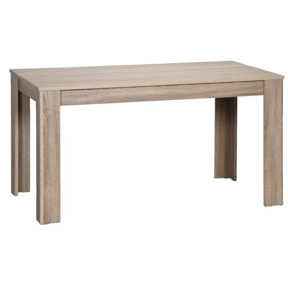 Leen Bakker - Eetkamertafel Sepp - Donker Eiken - 75x120x80 Cm - Spaanplaat - Bruin Leen Bakker - Eetkamertafel Sepp - Donker Eiken - 75x120x80 Cm - Spaanplaat - Bruin afbeelding 1