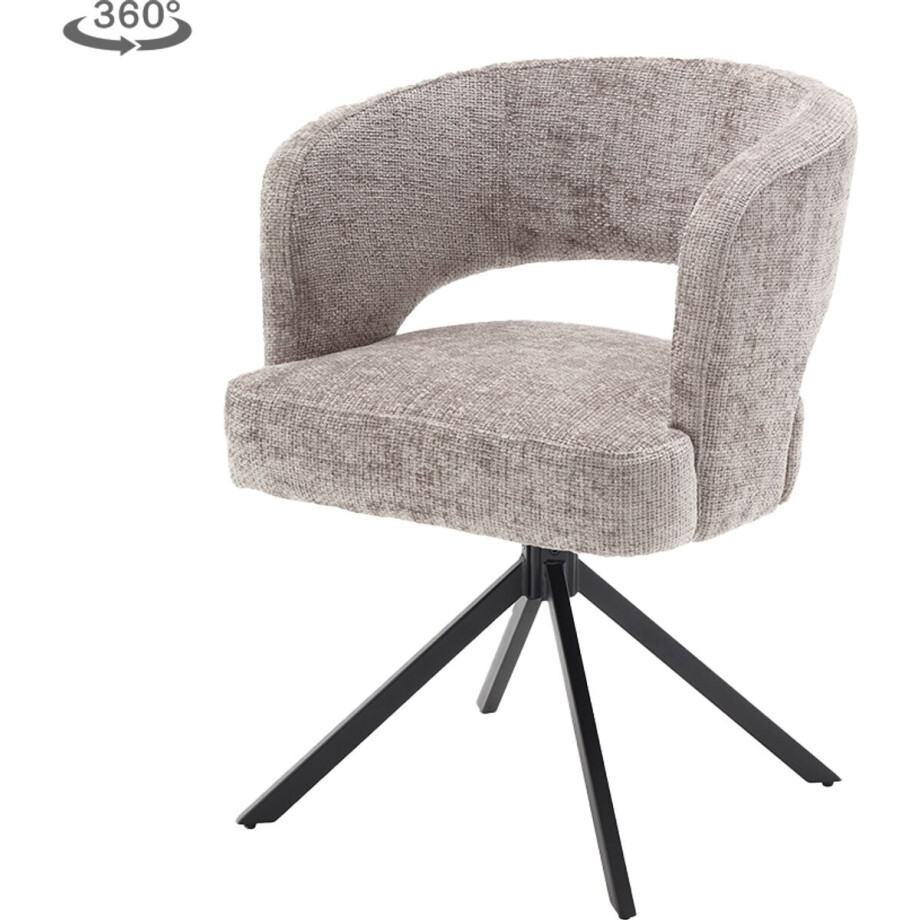 Tower Living - Mura draaibare armstoel - zilver afbeelding 1