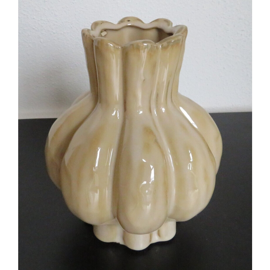 Vaas Elro S beige- Countryfield - L15,5B15,5H18,5CM Vaas Elro S beige- Countryfield - L15,5B15,5H18,5CM afbeelding 1