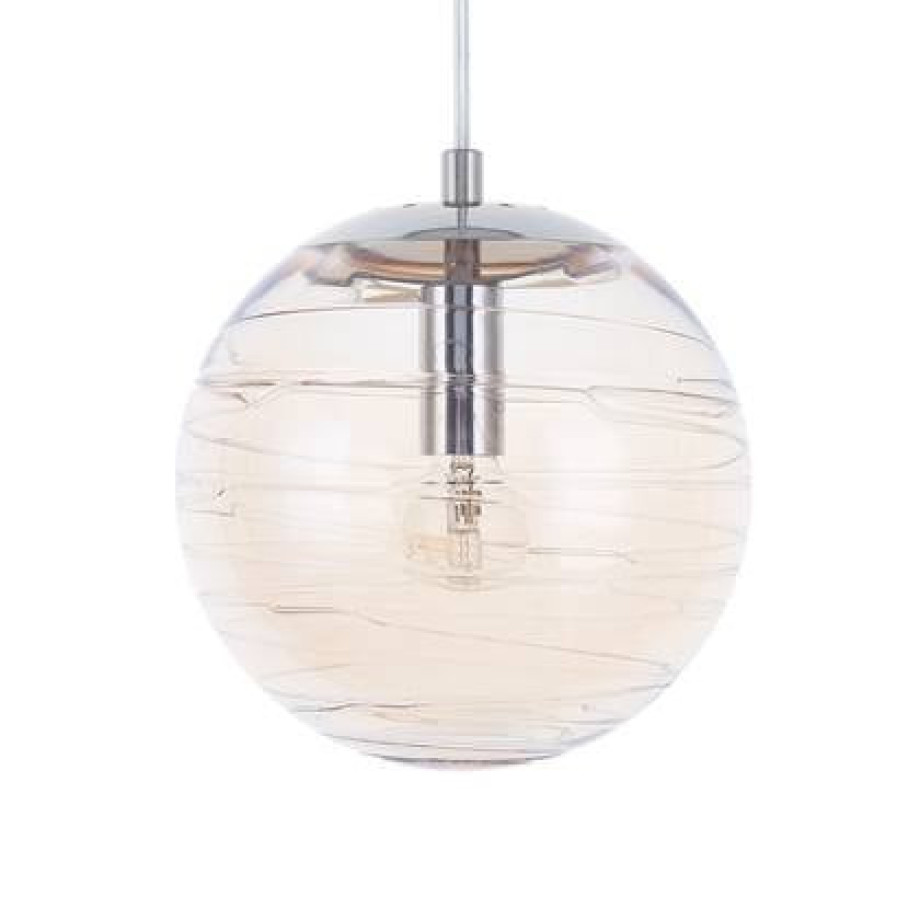Beliani - MIRNA - Hanglamp - Goud - Glas afbeelding 1