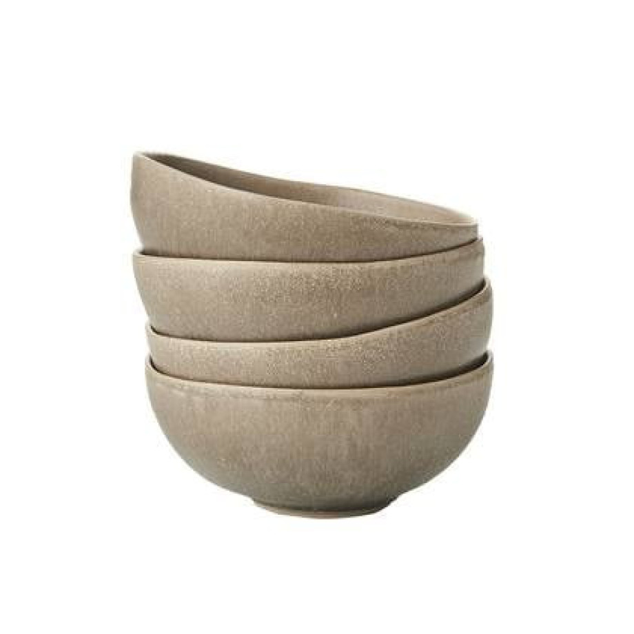 by fonQ Mixed Ceramics Kommen 4st. - Ã 11 cm - Taupe afbeelding 1