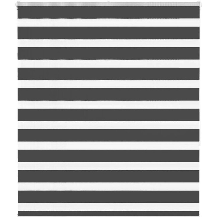 vidaXL - Zebra - rolgordijn - 130x150 - cm - stofbreedte - 125,9 - cm - zwart afbeelding 1