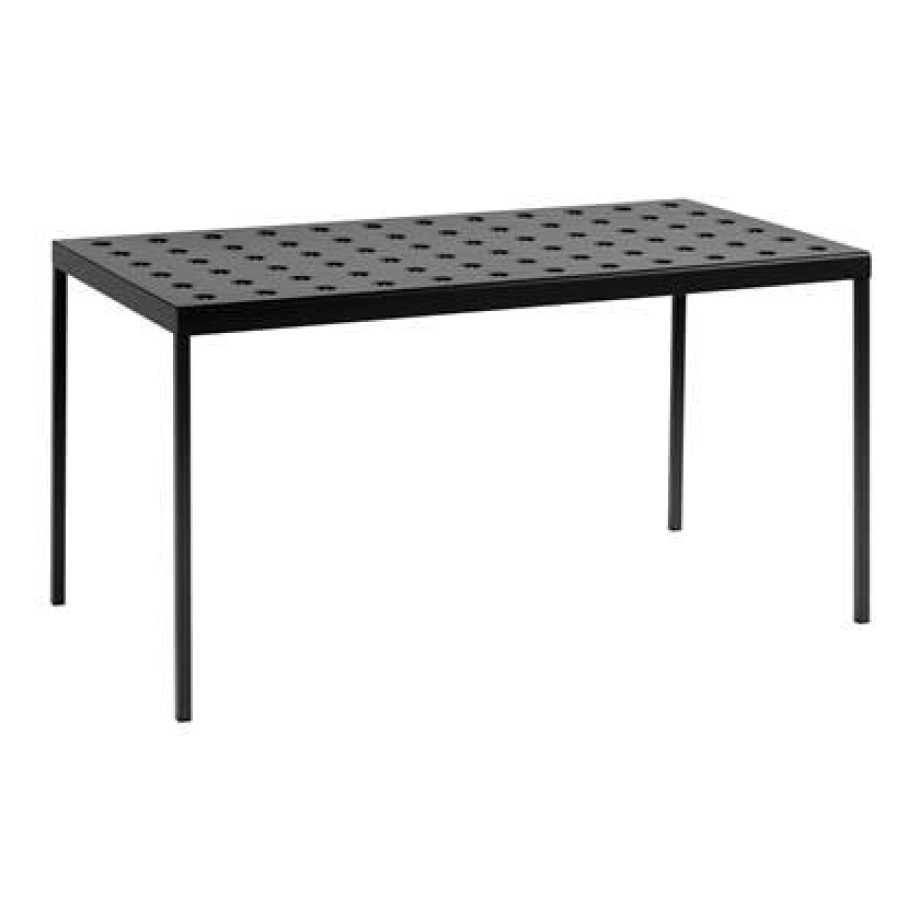 HAY Balcony Eettafel 144 x 76 cm - Anthracite afbeelding 1