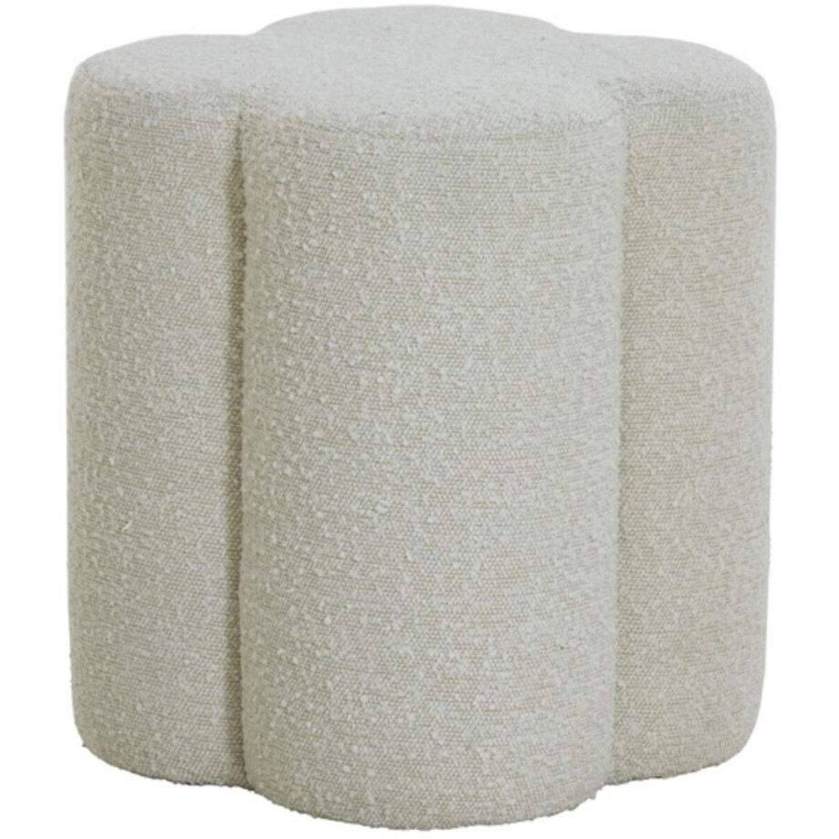 Light & Living Poef Nalani - Wit - 38x38x45cm - Modern afbeelding 1