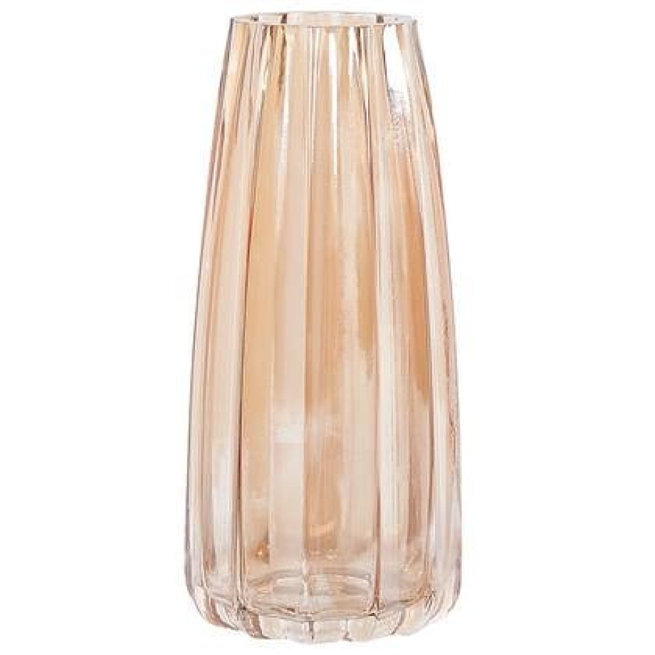 Beliani - OKTONIA - Decoratieve vaas - Oranje - Glas afbeelding 1
