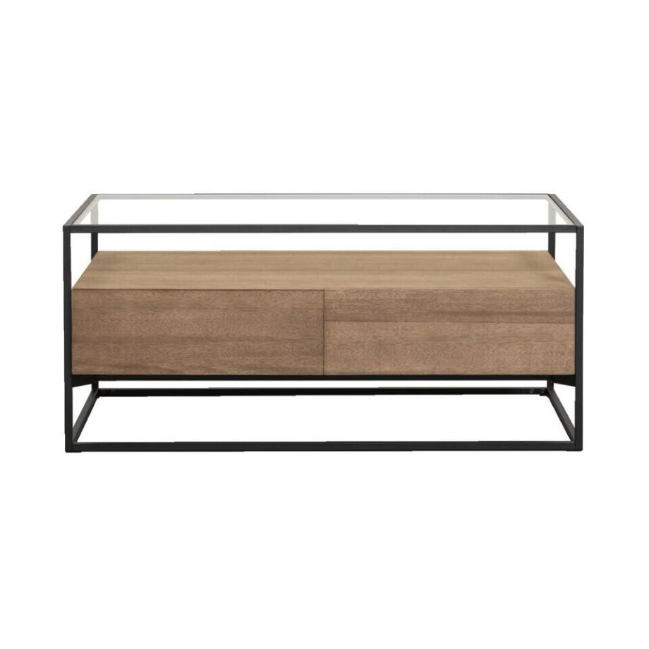 Leen Bakker - Salontafel Michel - 103x57x45 Cm - MDF - Bruin Leen Bakker - Salontafel Michel - 103x57x45 Cm - MDF - Bruin afbeelding 1