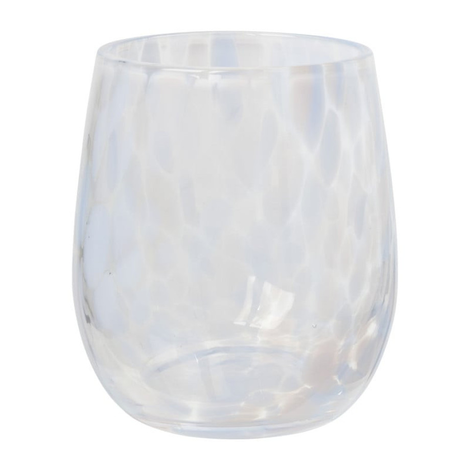 Drinkglas - lila - ø7x9.5 cm afbeelding 1