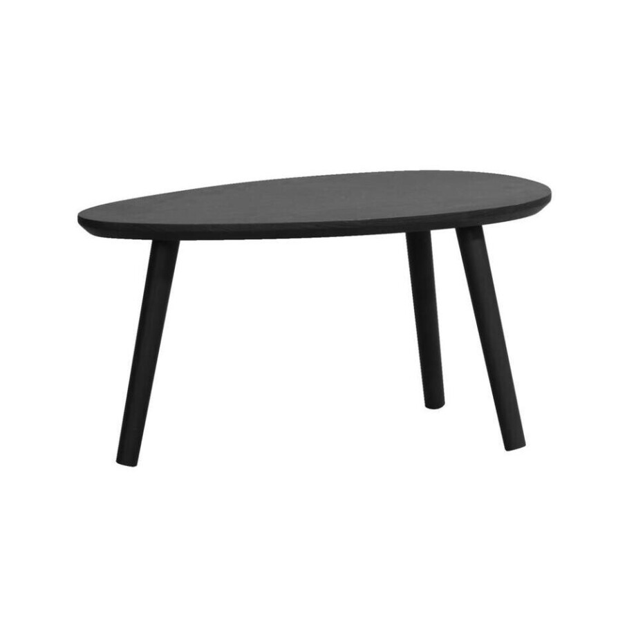 Leen Bakker - Salontafel Arvin - 35x70x35 Cm - MDF - Zwart Leen Bakker - Salontafel Arvin - 35x70x35 Cm - MDF - Zwart afbeelding 1