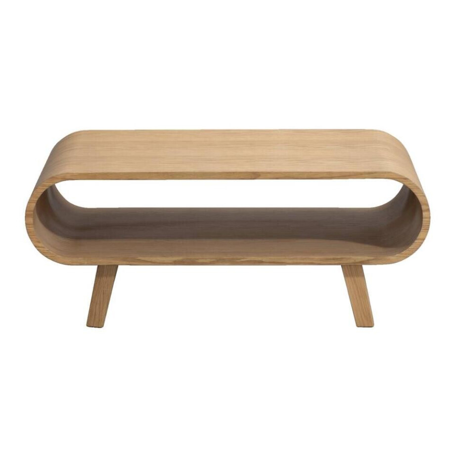 Leen Bakker - Salontafel Matteo - Naturel - 37x90x55 Cm - MDF - Beige Leen Bakker - Salontafel Matteo - Naturel - 37x90x55 Cm - MDF - Beige afbeelding 1