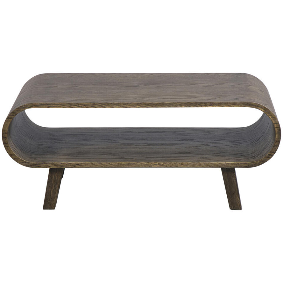 Leen Bakker - Salontafel Matteo - Walnoot - 37x90x55 Cm - MDF - Bruin Leen Bakker - Salontafel Matteo - Walnoot - 37x90x55 Cm - MDF - Bruin afbeelding 1