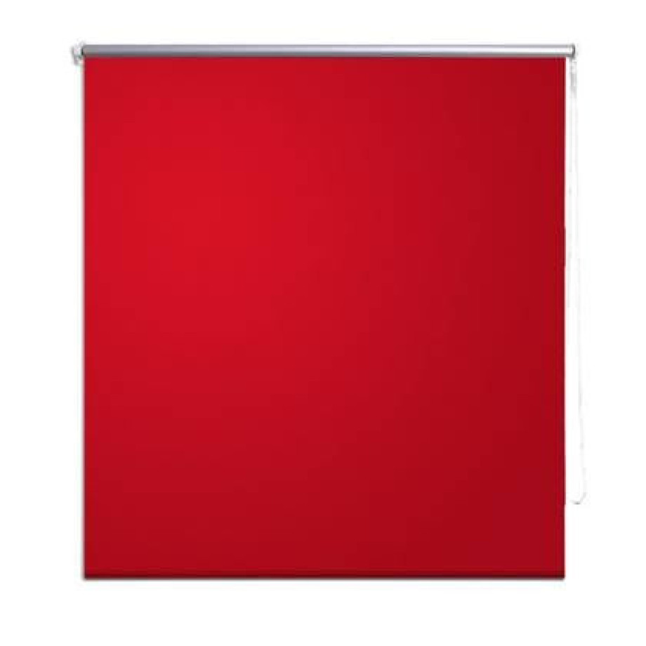 vidaXL Rolgordijn verduisterend 80 x 175 cm rood afbeelding 1
