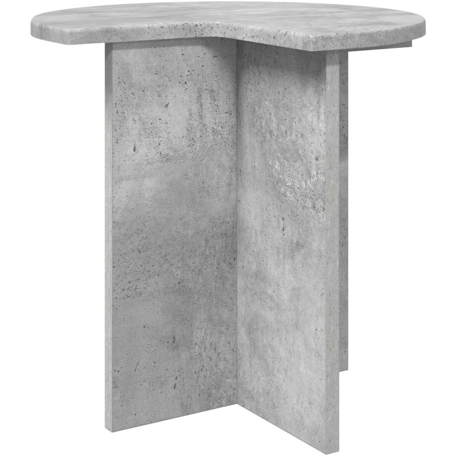 vidaXL - Bijzettafel - Betongrijs - Ø - 39 - x - 38 - cm - Bewerkt - hout vidaXL - Bijzettafel - Betongrijs - Ø - 39 - x - 38 - cm - Bewerkt - hout afbeelding 1