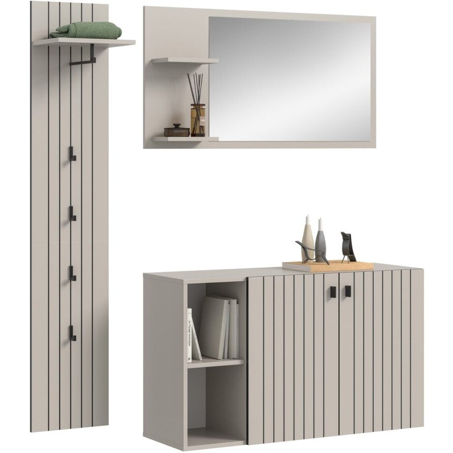 Modulaire garderobekast op wielen - Ruimtebesparende kledingopslag - Eenvoudig verplaatsbaar afbeelding 1