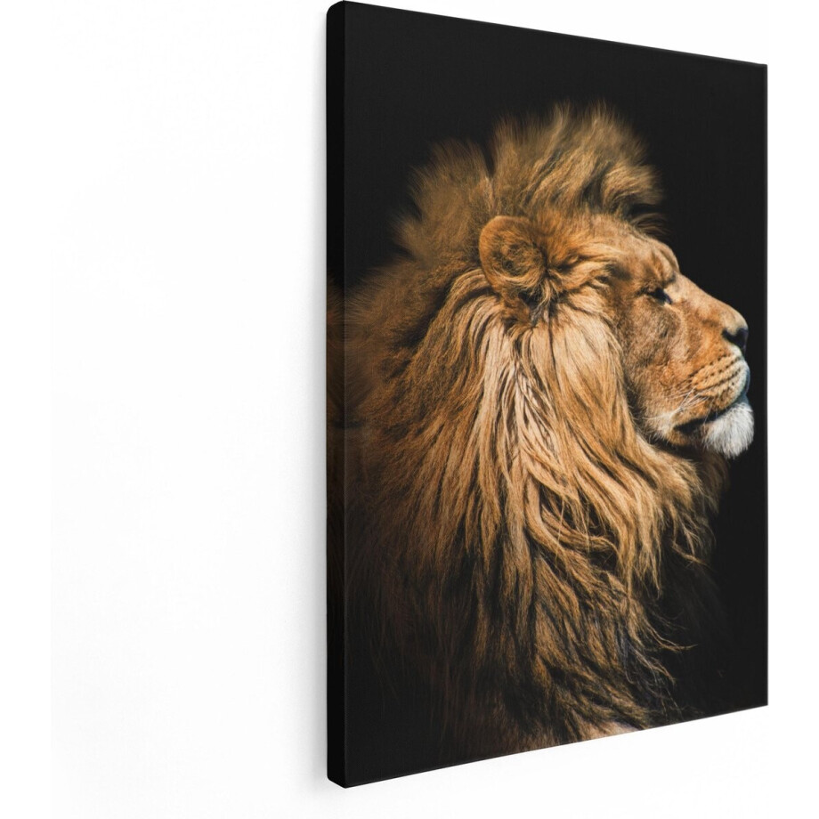 Artaza Canvas Schilderij Leeuw - Leeuwenkop - 60x80 - Foto Op Canvas - Canvas Print Artaza Canvas Schilderij Leeuw - Leeuwenkop - 60x80 - Foto Op Canvas - Canvas Print afbeelding 1