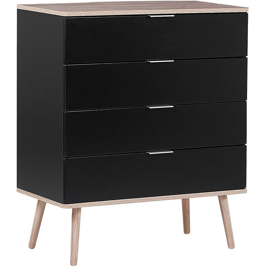 BELIANI WALPI - Commode - Zwart - MDF afbeelding 1