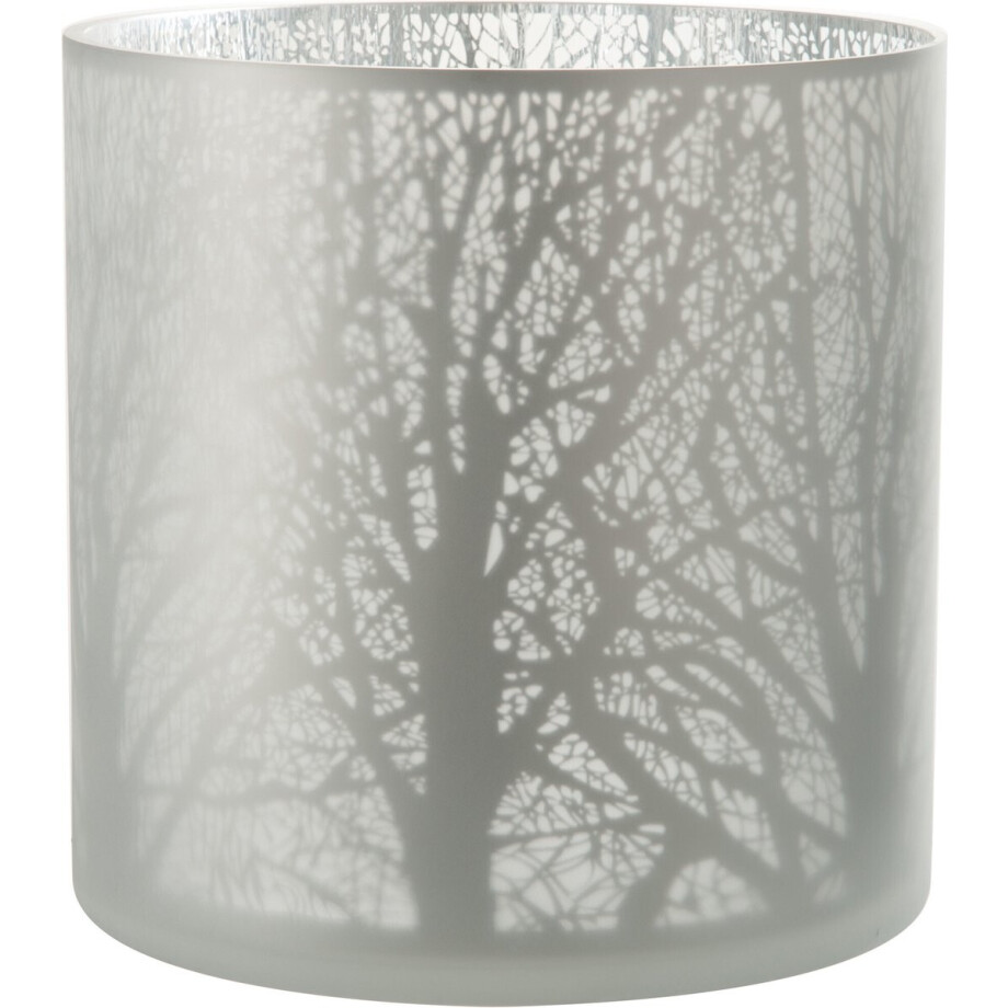 J-Line windlicht Boom - glas - wit - extra large afbeelding 1