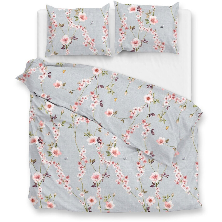 Zohome Dekbedovertrek Rafa - Deken - Dekbed - Blauw - 100% Katoen - Bloemen - 240x220 + 2 slopen 60/70 cm Zohome Dekbedovertrek Rafa - Deken - Dekbed - Blauw - 100% Katoen - Bloemen - 240x220 + 2 slopen 60/70 cm afbeelding 1