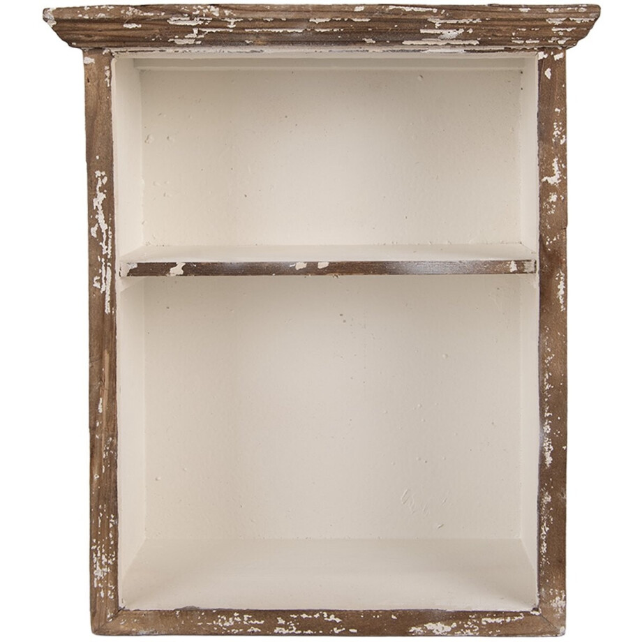 Clayre & Eef Wandkast 36x15x43 cm Bruin Hout Clayre & Eef Wandkast 36x15x43 cm Bruin Hout afbeelding 1