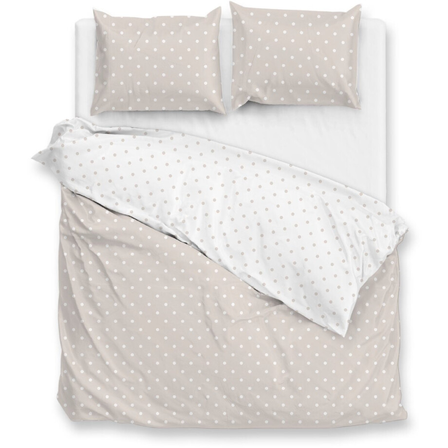 Zohome Dekbedovertrek Punta Di Cotone - Zand - Lits-jumeaux - Dekbedhoes van 100% Katoen - Punten - 240x220 + 2 slopen 60/70 cm Zohome Dekbedovertrek Punta Di Cotone - Zand - Lits-jumeaux - Dekbedhoes van 100% Katoen - Punten - 240x220 + 2 slopen 60/70 cm afbeelding 1