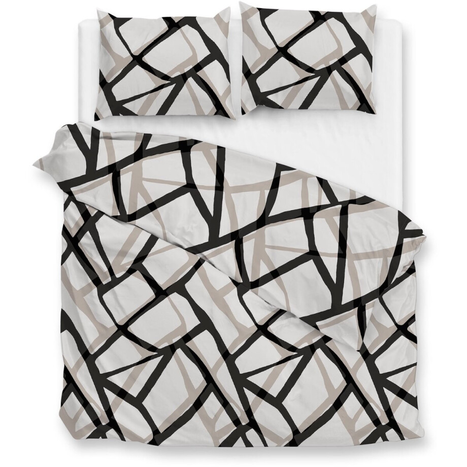 Zohome Serena Dekbedovertrek - Grijs - Lits-jumeaux - Dekbedhoes van 100% Katoen-Flanel - Abstract - 240x220 + 2 slopen 60/70 cm - AW25 Zohome Serena Dekbedovertrek - Grijs - Lits-jumeaux - Dekbedhoes van 100% Katoen-Flanel - Abstract - 240x220 + 2 slopen 60/70 cm - AW25 afbeelding 1