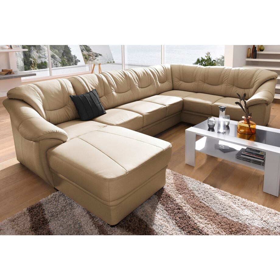 sit&more Zithoek Savona U-vorm naar keuze met slaapfunctie, met binnenvering, vrij plaatsbaar afbeelding 1