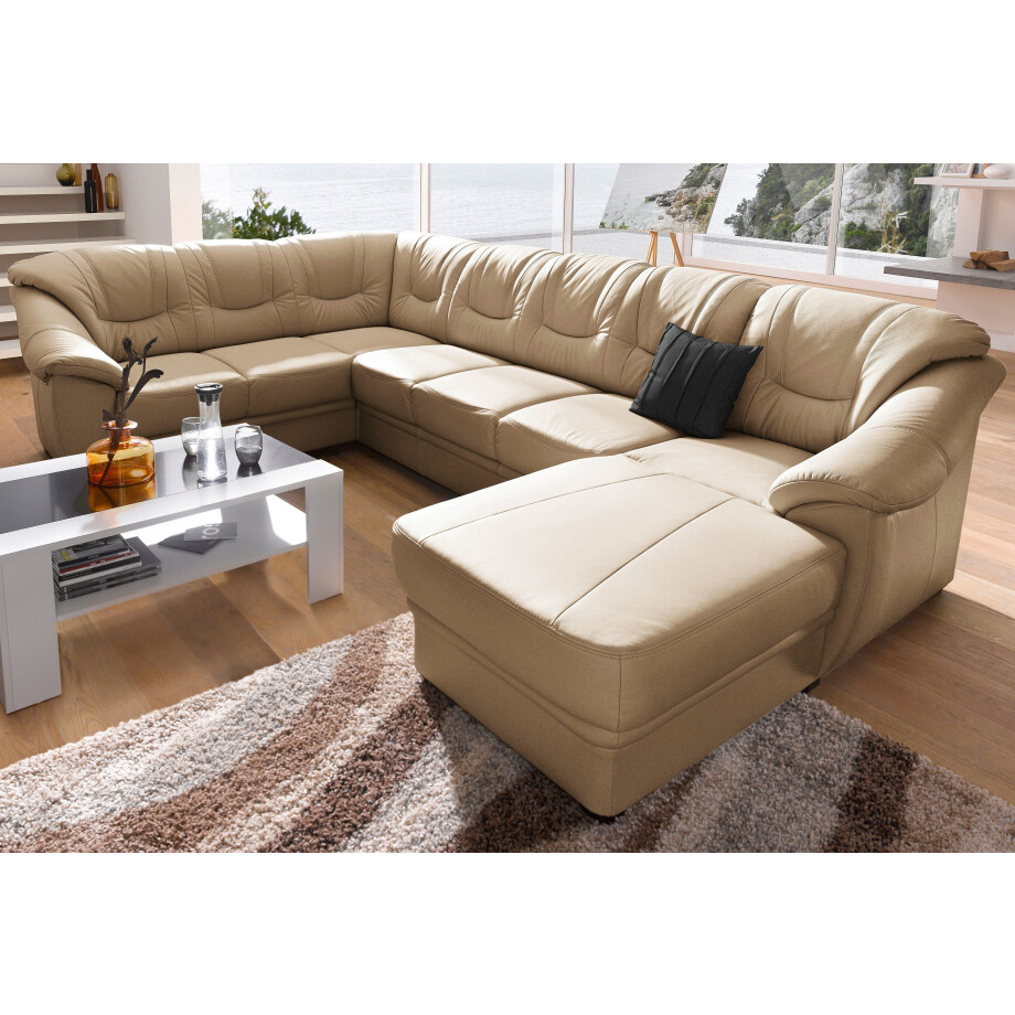 sit&more Zithoek Savona U-vorm naar keuze met slaapfunctie, met binnenvering, vrij plaatsbaar afbeelding 1