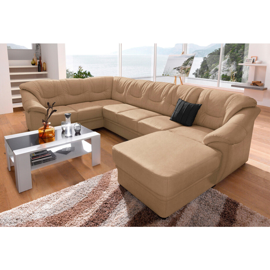 sit&more Zithoek Savona U-vorm naar keuze met slaapfunctie, met binnenvering, vrij plaatsbaar afbeelding 1